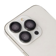 Zestaw szkieł na aparat do iPhone 17 Pro Max czarna ramka