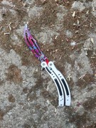 Nóż motylkowy/balisong CS-GO TĘPY, rekwizyt do rozgrywek ASG