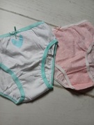 Majtki dziewczęce białe różowe z kokardką Primark r.4/5 l.