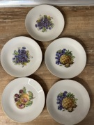 Talerze KAHLA KÖNITZ 5 sztuk owoce