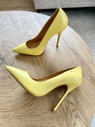 Klasyczne żółte szpilki na wysokim obcasie Kazar Anastacia roz. 38,5 (39)