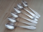 POSREBRZANE ŁYŻECZKI DO KAWY FILIŻANKI FINLANDIA 