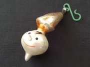 Pajacyk kształtki 1 szt bombki prl retro ozdoby choinkowe vintage 