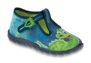 Kapcie BEFADO FLEXI dinozaur, obuwie z oddychającą podeszwą, rozm. 25
