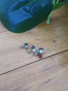 Kolczyki sztyfty z cyrkoniami trzy rozmiary