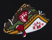 MUALA czarna bluza z kapturem GEMÜSE