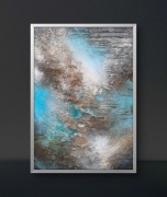 Olej, struktura, płotno 50cmx70cm. MONIKA SEROKA