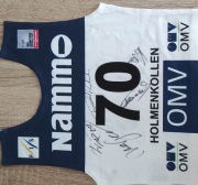 Plastron z podpisami skoki narciarskie 