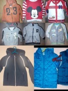 Bluza 80 86 kurtka wiosenna bezrękawnik ubrania dla chłopca paka zestaw