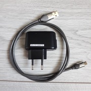 KABEL USB A - USB MICRO . LINDY . DŁ. 1 M. + ŁADOWARKA 5V 0,55 A.