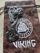 Naszyjnik "Drzewo Życia" Yggdrasil z Symbolami Nordyckimi Stal Chirurgiczna