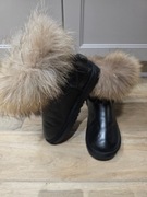 Ugg śniegowce czarne z jenotem w roz.38 