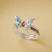 Pierścionek srebrny Stella enchantix Winx Club 