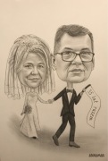 Karykatura ołówkiem na prezent, na zamówienie