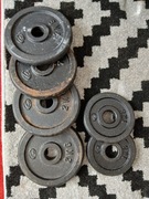 Obciążenie żeliwne zestaw 10kg tak jak na zdjęciu.