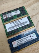 3x Pamięć RAM 1GB DDR2 3 sztuki 3GB