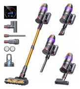 Odkurzacz pionowy Buture VC90 żółty/złoty