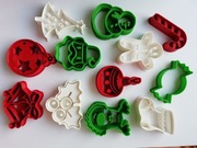 Zestaw 11 foremek wykrawaczy ciastek pierniczków