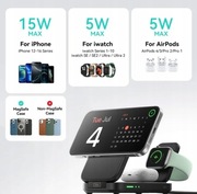 Ładowarka 3w1 INIU Bezprzewodowa Qi2 15W 3w1 iPhone Apple Watch AirPods