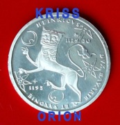 10 Marek 1995 - F - Niemcy - Król Henryk Lew - Ag625 + Prezent