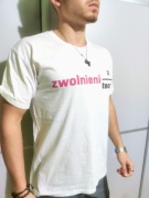 Biały Bawełniany T-shirt M/L