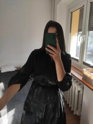 czarna sukienka orsay M L mała czarna elegancka szmijzerka