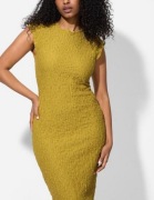 Page One , Takko Fashion musztardowa sukienka S/36  bodycon/ołówkowa