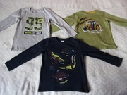 Zestaw 3 bluzek długi rekaw chłopiec 116 kiki&koko