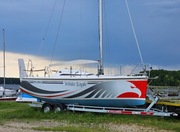 Jacht żaglowy Twister 26 z silnikiem, na lawecie sprzedam