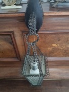 PRL- Stara lampa ścienna z lat 60-tych- metaloplasyka