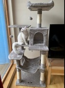 Drapak dla kota słupek do drapania domek dla kota