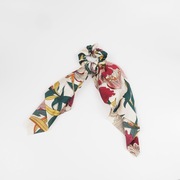 Gumka do włosów satynowa scrunchie jak apaszka kokarda