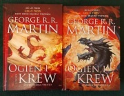 "Ogień i krew" (t.1,2) George Martin, cena za dwie książki 80 zł 