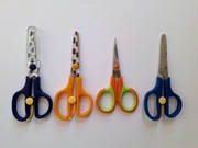 Nożyczki szkolne, nożyce dziecięce, zestaw 4 szt.