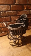Miniaturka wózka dziecięcego retro loft vintage