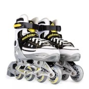 ROLKI ELAN PW-126A-13 CZARNO-BIAŁE r.33-36