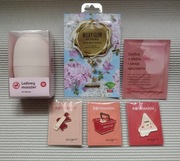 Zestaw kosmetyków lodowy masażer maseczka płatki pod oczy ISANA + piny