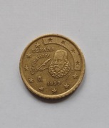 50 eurocentów , Hiszpania 1999r, stan b.dobry