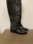 Nowe czarne kozaki skóra naturalna Bata r. 37