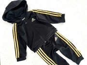 Adidas dres oldschool czarno złoty 3/6 m