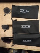 Zestaw okularów zerówek i okularów przeciwsłonecznych w etui