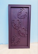 Obraz reliefowy w kolorze śliwkowym