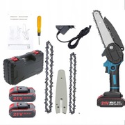 Mini Piła Akumulatorowa Pilarka do Gałęzi + 2x AKU 21V Akcesoria #2