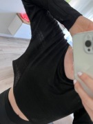 Sweter Narzutka Krótka Czarna L