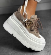 Beyco brązowe sneakersy skórzane roz.37