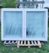 Okno PCV szer. 215x143 wys. Aluplast rok produkcji 2020 