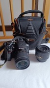 Aparat Nikon d5300 + dwa obiektywy 