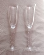 Kieliszki do szampana Schott-Zwiesel Germany, seria Millenium. 1999 r. 
