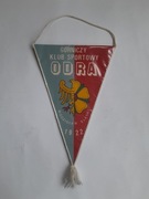 Proporczyk GKS Odra Wodzisław Śląski 65-lecie klubu (PRL)