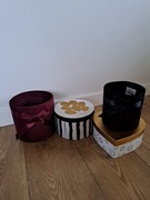 Pudełka welurowe ozdobne flower box